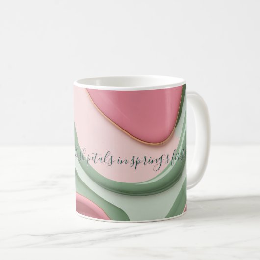 Tasse classique au graphique abstrait élégant (Devant droit)