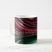 Tasse classique au graphique abstrait stylé (Devant gauche)