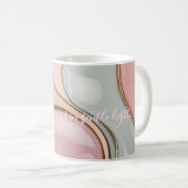 Tasse classique au graphisme abstrait élégant (Devant droit)
