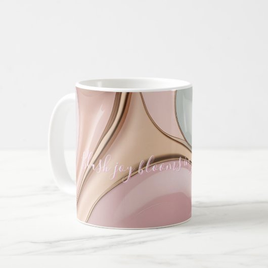 Tasse classique au graphisme abstrait élégant (Devant gauche)