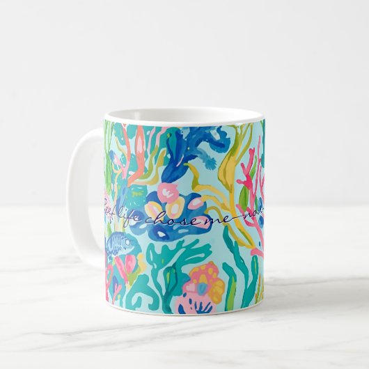 Tasse classique au graphisme élégant (Devant gauche)