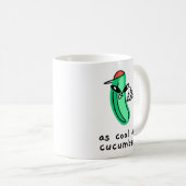 Tasse classique « Aussi cool qu'un concombre » (Devant droit)