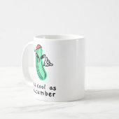 Tasse classique « Aussi cool qu'un concombre » (Devant gauche)