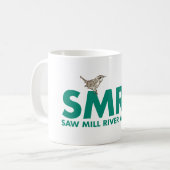 Tasse classique avec le logo de Saw Mill River (Devant gauche)