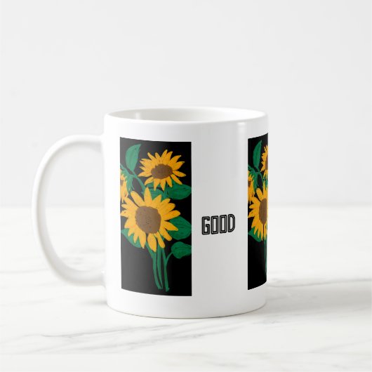Tasse Classique avec Texte Bonne Journée et Image (Gauche)