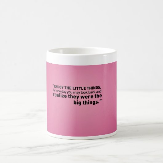 Tasse classique blanche avec la citation (Centre)