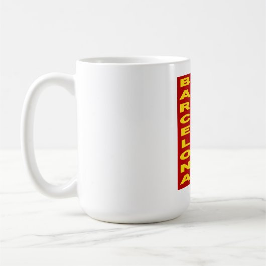 Tasse classique blanche BARCELONA (Gauche)