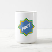Tasse classique blanche FOOT BRAZIL (Centre)