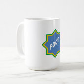 Tasse classique blanche FOOT BRAZIL (Devant gauche)