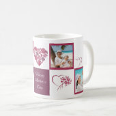 Tasse classique blanche heureuse du jour de mère (Devant droit)