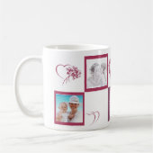 Tasse classique blanche heureuse du jour de mère (Gauche)