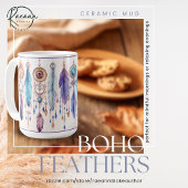 Tasse classique Boho Feathers