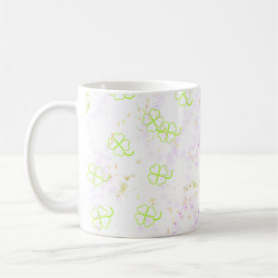 Tasse classique botanique Sakura rose et trèfle 11