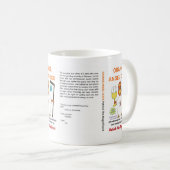 Tasse classique CANARD ANGE ORANGE, 11 oz (Devant droit)