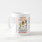 Tasse classique CANARD ANGE ORANGE, 11 oz (Devant gauche)