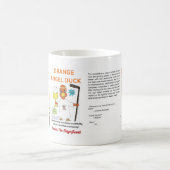 Tasse classique CANARD ANGE ORANGE, 11 oz (Centre)