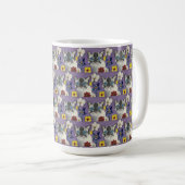 Tasse classique chat et fleurs, 444 ml (Devant droit)