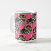 Tasse classique chat tigré, 444 ml (Devant gauche)