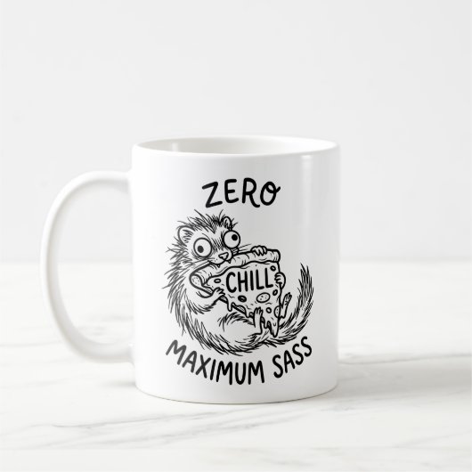 Tasse Classique Citation Drôle de Furet Compagnon (Gauche)