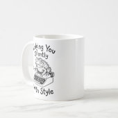 Tasse Classique - Citation Humoristique de Crapaud (Devant gauche)