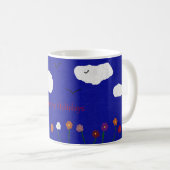 Tasse classique colorée "Joyeuses Fêtes" (Devant droit)