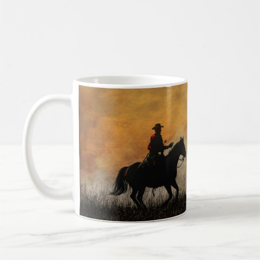 Tasse Classique Cowboy et Cheval (Gauche)