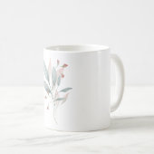 Tasse classique d'accent de peinture à l'eau bleu (Devant droit)