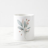 Tasse classique d'accent de peinture à l'eau bleu (Centre)