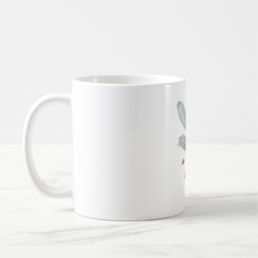 Tasse classique d'accent de peinture à l'eau bleu (Gauche)