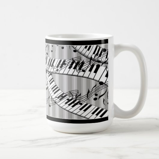 Tasse classique d'amusement de clavier de musique (Droite)