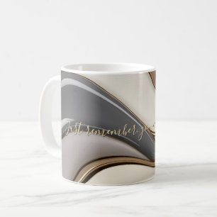 Tasse classique dans design abstrait élégant