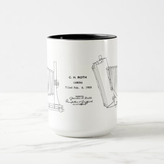 Tasse classique d'appareil-photo de vue (Centre)