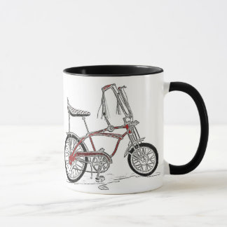 Tasse classique d'art de bicyclette des années 60