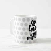 Tasse classique de 330 ml J'aime le bâtard avec qu (Devant gauche)
