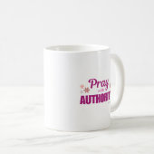 Tasse classique de 450 ml avec « Priez avec autori (Devant droit)