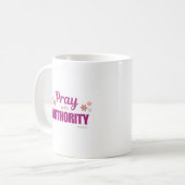 Tasse classique de 450 ml avec « Priez avec autori (Devant gauche)