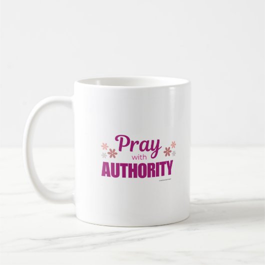 Tasse classique de 450 ml avec « Priez avec autori (Gauche)
