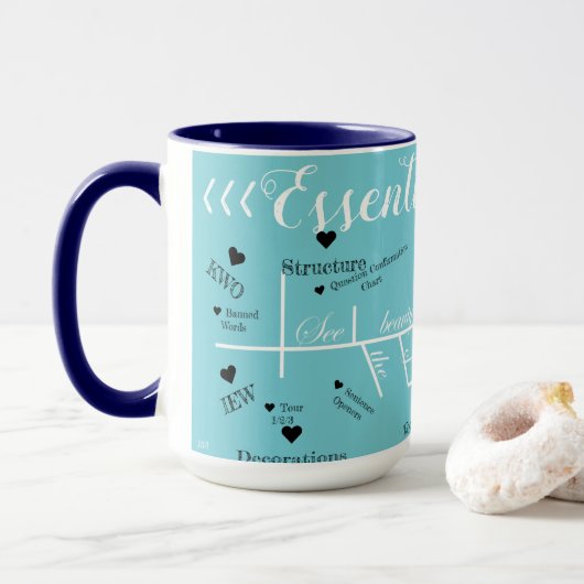Tasse classique de bases de conversations (Avec donut)