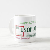Tasse classique de blanc d'auberge d'Usonian (Devant gauche)