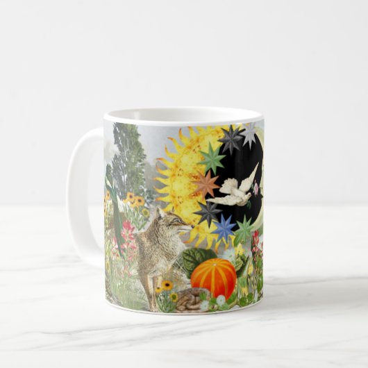 Tasse classique de café d'éclipse solaire (Devant gauche)