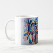 Tasse classique de danseurs abstraits Rythme de Mo (Gauche)