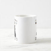Tasse classique de design d'attitude de chat noir (Centre)