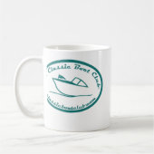 Tasse classique de logo de club de bateau de (Gauche)