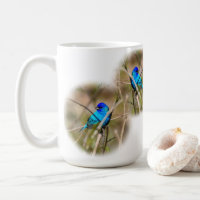 Tasse Classique de Merlebleu Indigo Chantant