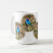 Tasse Classique de Merlebleu Indigo Chantant (Devant gauche)