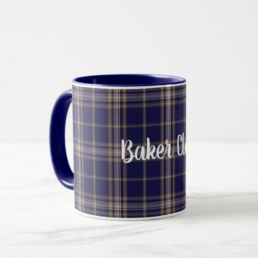 Tasse classique de plaid de tartan de Baker de (Devant gauche)