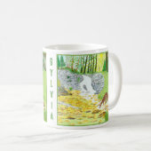 Tasse Classique de Scène de Forêt avec Texte (Devant droit)