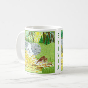Tasse Classique de Scène de Forêt avec Texte