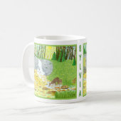 Tasse Classique de Scène de Forêt avec Texte (Devant gauche)