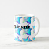 Tasse Classique de Style Texte Étoile Image Tasses (Devant droit)